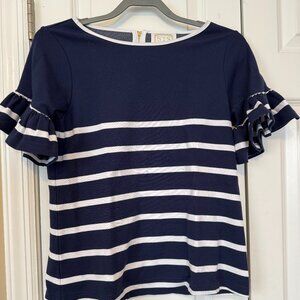 Sail to Sable Ruffled Sleeve Shirt